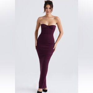 House of CB Lucia dress in color grape, size small A-C cup NWT